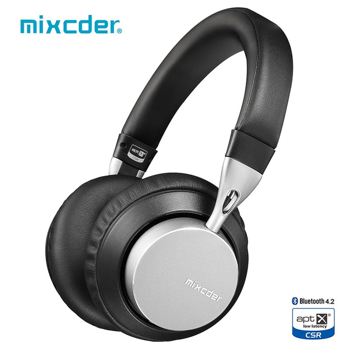 Mixcder MS301 aptX Low Latency Wireless Bluetooth Headphones  Bluetooth 4.2 Aeronautical Metal Foldable Bass Bluetooth Headset