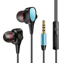Load image into Gallery viewer, Quad-core double moving circle Earphone wired Headset