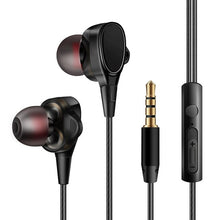 Load image into Gallery viewer, Quad-core double moving circle Earphone wired Headset