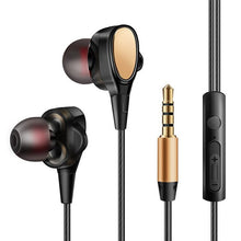 Load image into Gallery viewer, Quad-core double moving circle Earphone wired Headset
